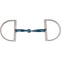 JP Korsteel Blue Steel Jointed Dee Ring Horse Snaffle Bit, 5-in