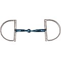 JP Korsteel Blue Steel Jointed Dee Ring Horse Snaffle Bit, 5.5-in