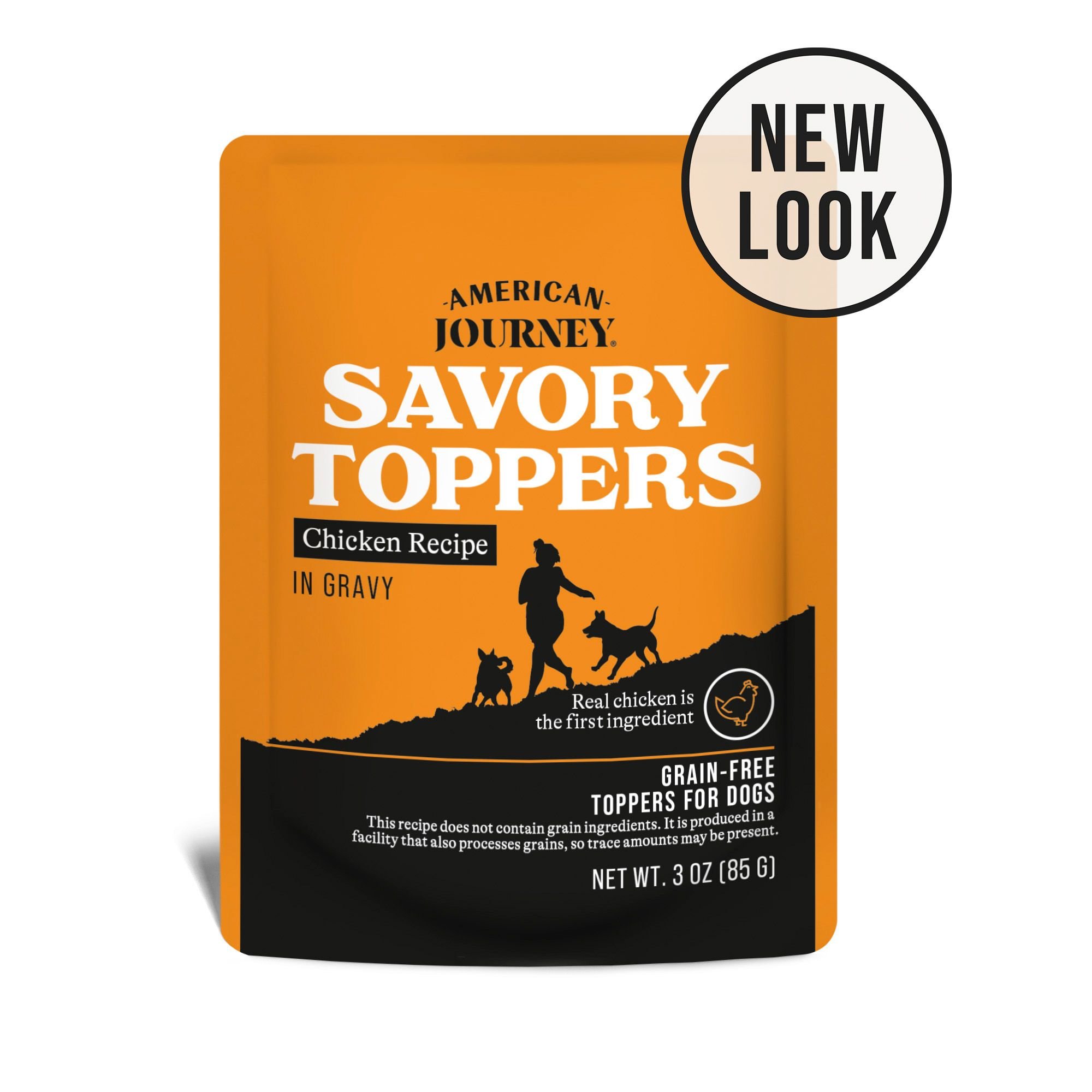 AMERICAN JOURNEY Savory Toppers Chicken Recipe in Gravy GrainFree Dog