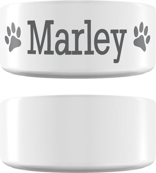 Frisco Paw Print Ceramic Personalized Dog Bowl, 2.75 Cup slide 1 of 6