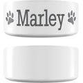 Personalized Plaid Small Dog Bowls