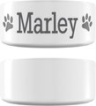 Frisco Paw Print Ceramic Personalized Dog Bowl, 2.75 Cup