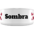 Frisco Hearts Ceramic Personalized Dog Bowl, 2.75 cup