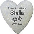 Frisco "Forever In Our Hearts" Personalized Dog & Cat Memorial Garden Stone, Small