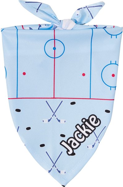 Frisco Ice Hockey Personalized Dog & Cat Bandana, Small slide 1 of 9