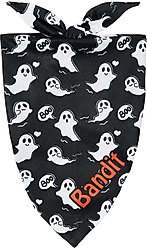 Frisco Halloween "Boo" Personalized Dog & Cat Bandana, Small