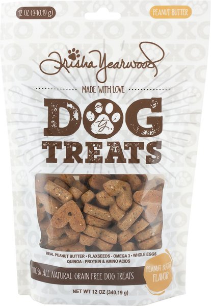 Trisha Yearwood Peanut Butter Flavor Grain-Free Dog Treats, 12-oz pouch slide 1 of 7