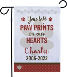 Frisco Personalized Double Sided Printed Memorial Paw Prints Garden Flag