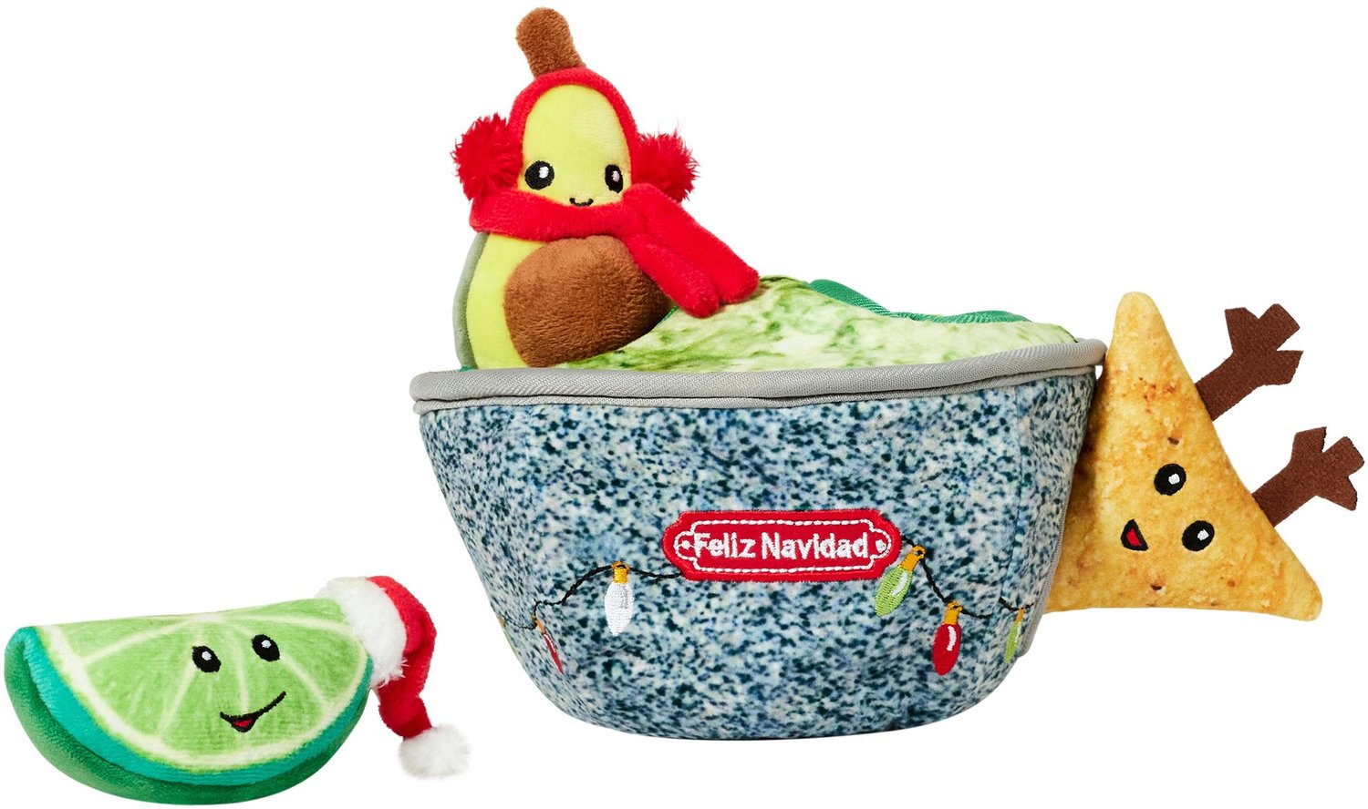 frisco hide and seek dog toy guacamole