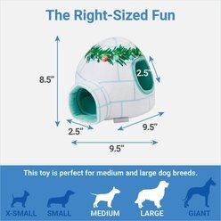 Frisco Holiday Igloo Hide & Seek Puzzle Plush Squeaky Dog Toy slide 2 of 4