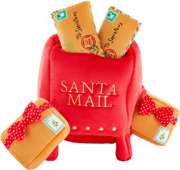 Frisco Holiday North Pole Mailbox Hide & Seek Puzzle Plush Squeaky Dog Toy slide 1 of 5