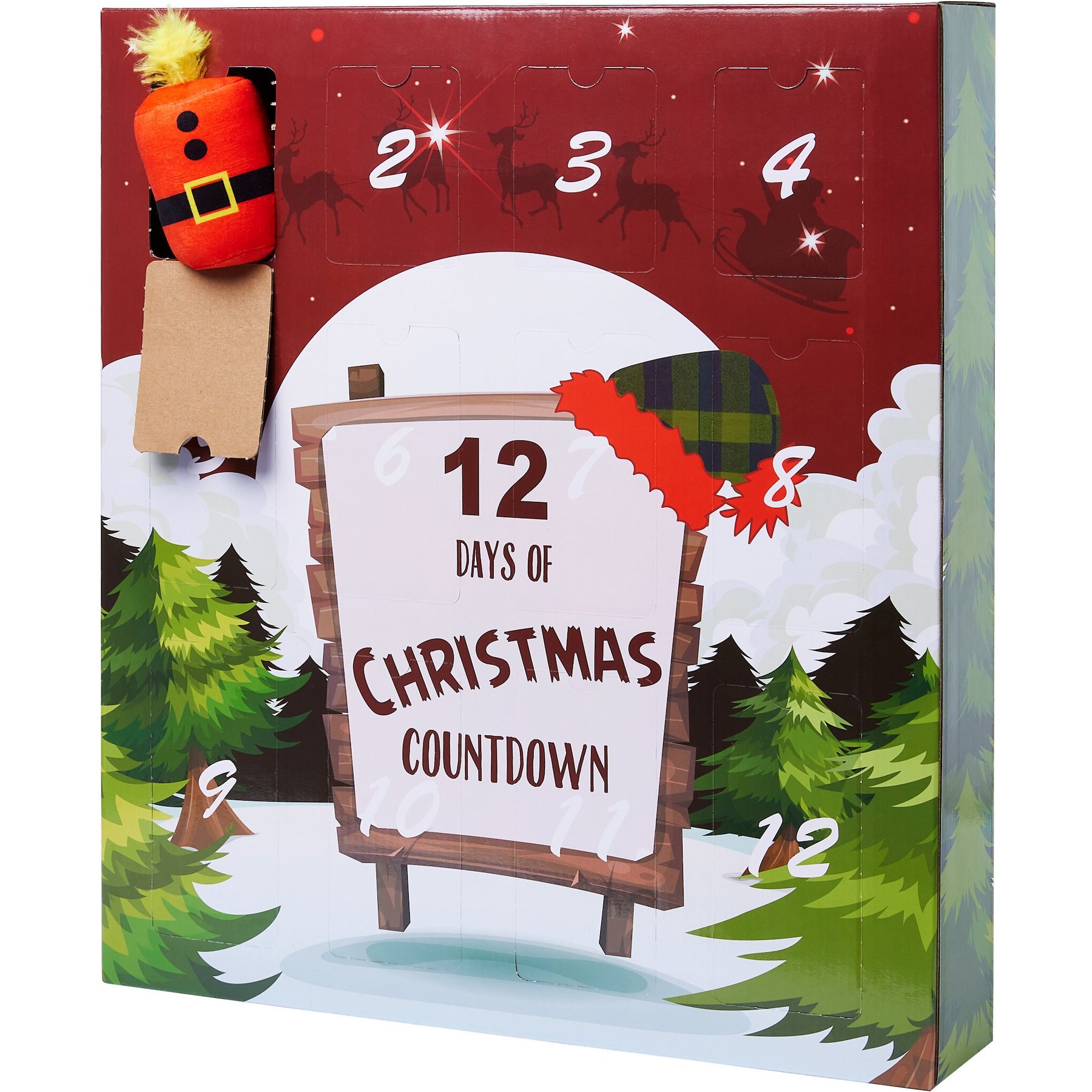 Discontinued FRISCO Holiday 12 Days of Christmas Cardboard Advent