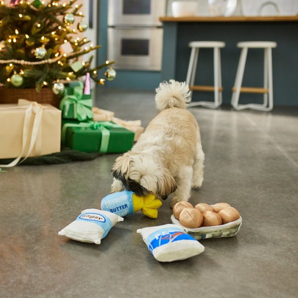 Frisco Beer & Keg Plush Squeaky Dog Toy, 4 count