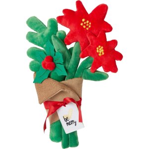 Frisco Holiday Bouqet Of Flowers Plush Squeaky Dog Toy, Medium