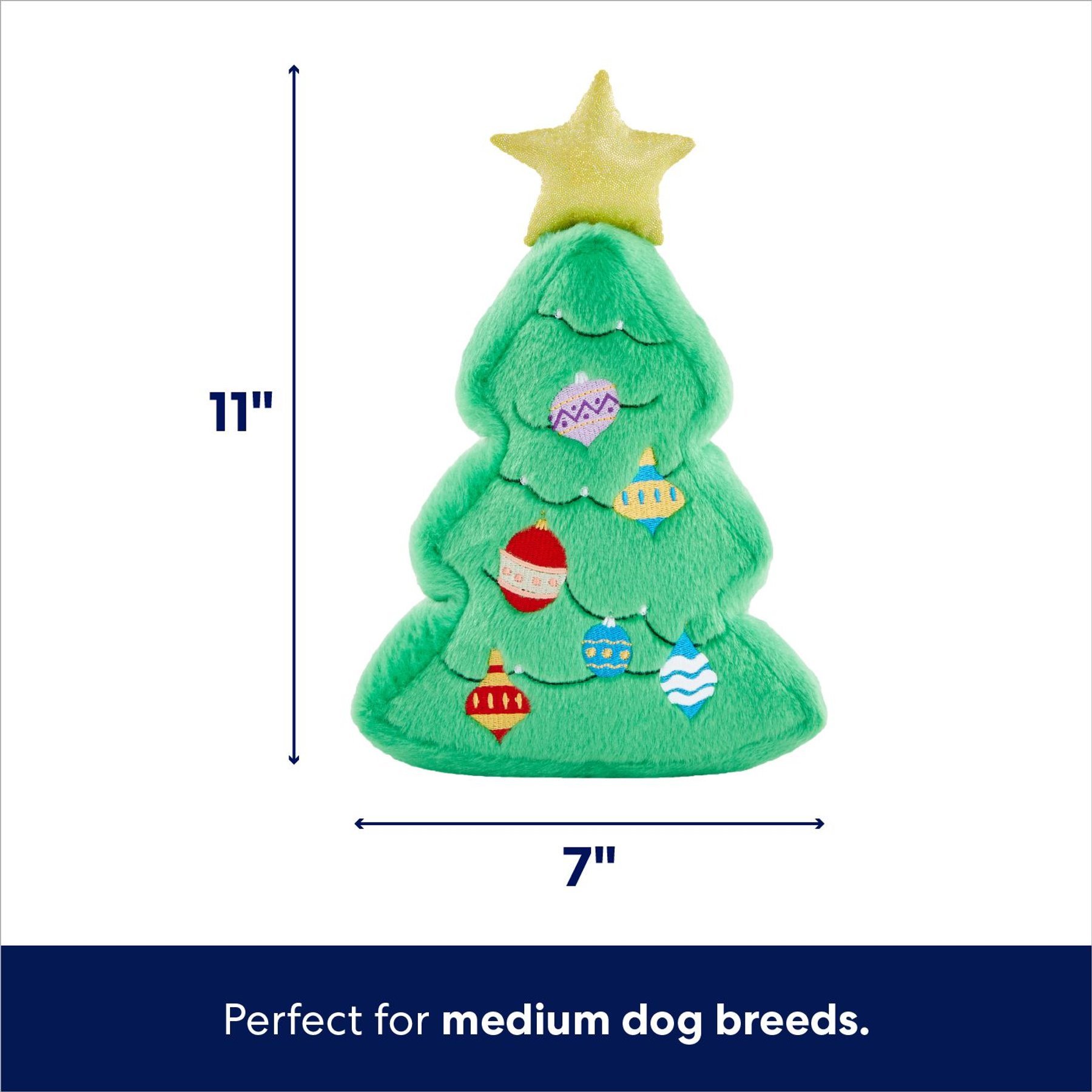 Outward Hound Holiday Winter Woodland Plush Dog Toys 3 pk