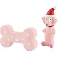 Frisco Holiday Pink Bundle Latex Squeaky Puppy Toy, 2 count