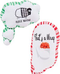 Frisco Holiday Naughty Message Bubble Plush Squeaky Dog Toy