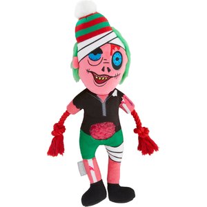 Frisco Zombie Plush with Rope Squeaky Dog Toy