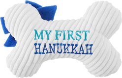 Frisco Holiday First Hannukah Plush Squeaky Bone Dog Toy slide 2 of 4