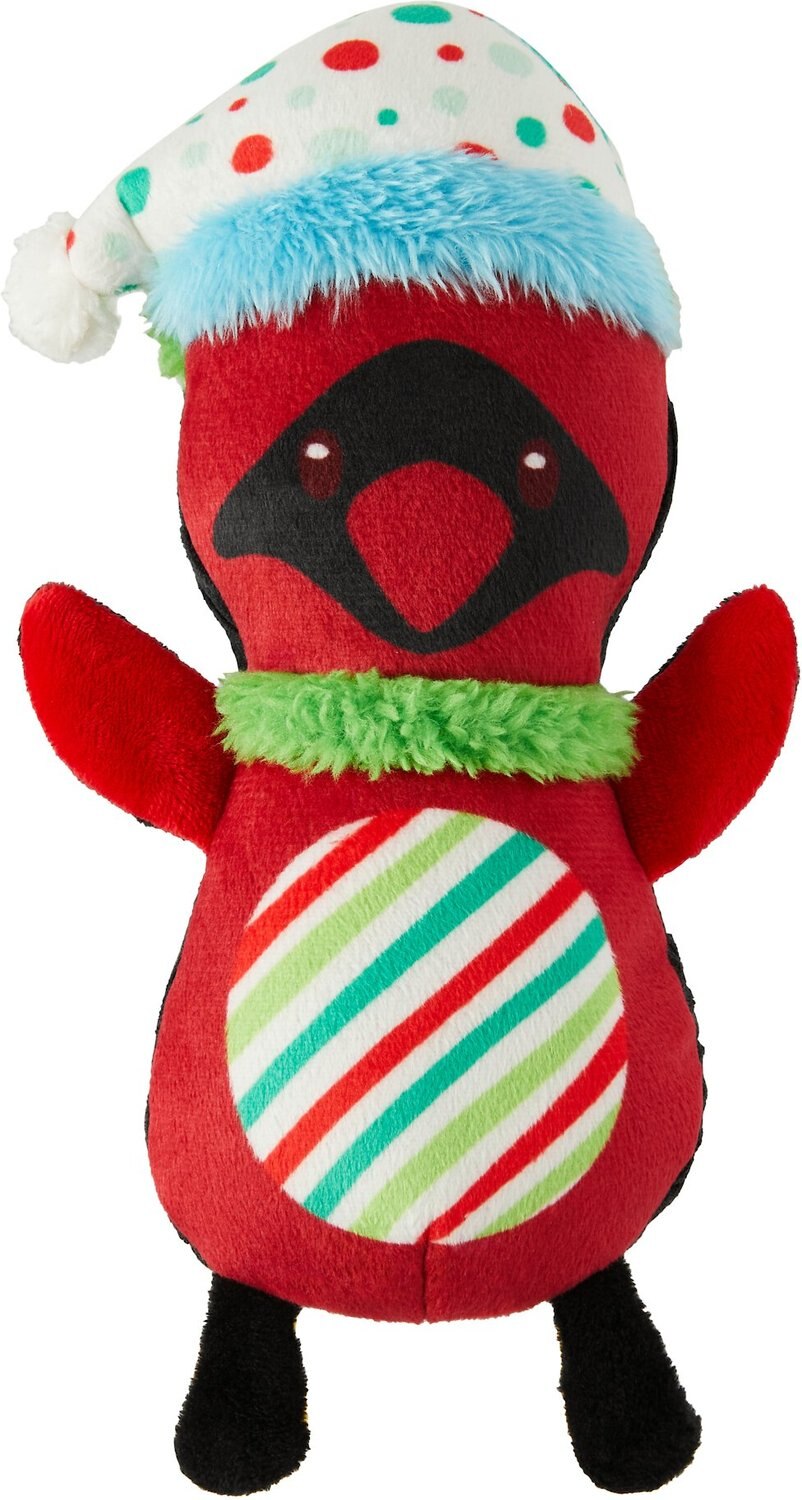 FRISCO Holiday Fliperoo Birds Plush Squeaky Dog Toy