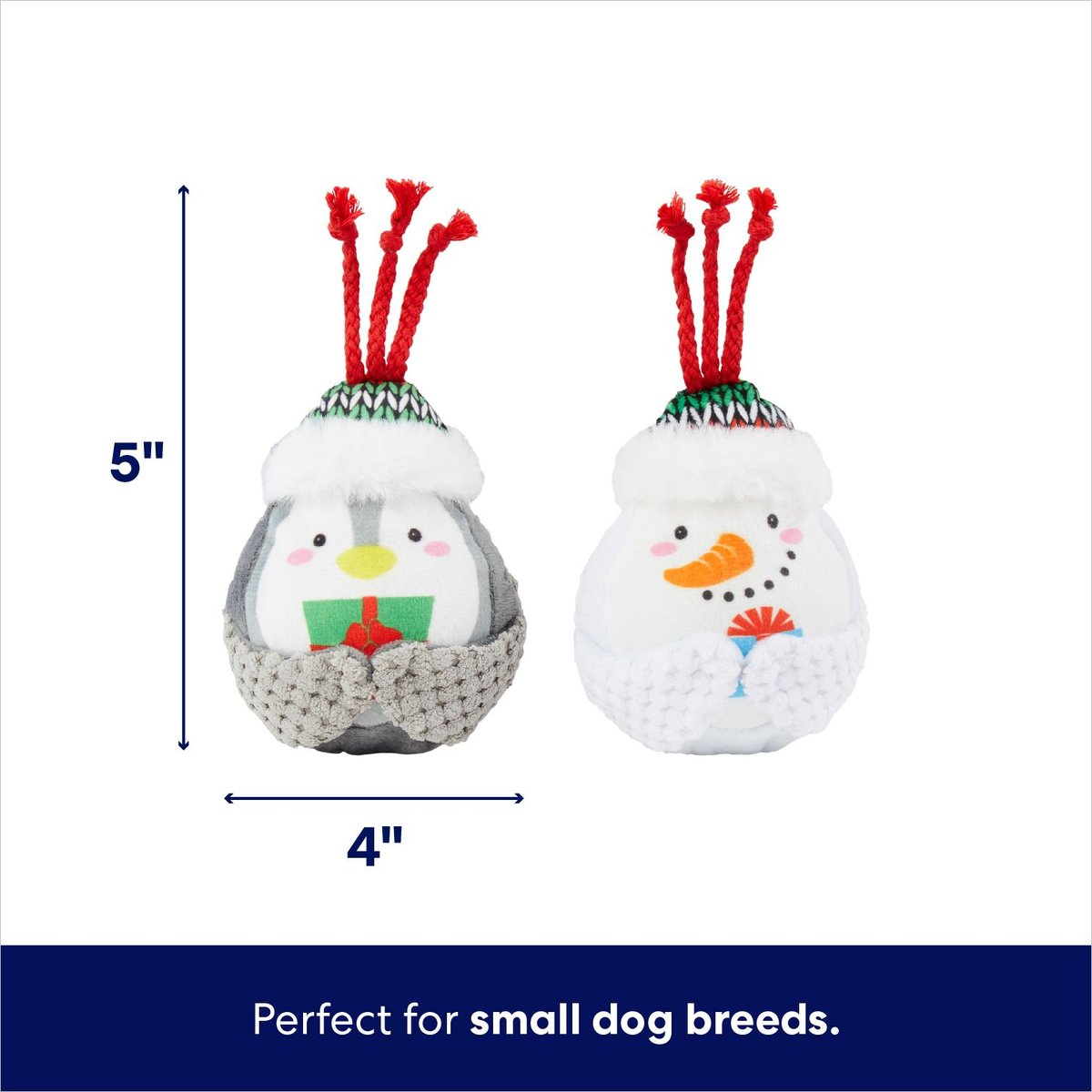 Frisco Holiday Penguin Plush Squeaky Dog Toy
