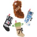 STAR WARS Holiday DARTH VADER, YODA, CHEWBACCA & R2-D2 Stockings Plush Cat Toy with Catnip, 4 count