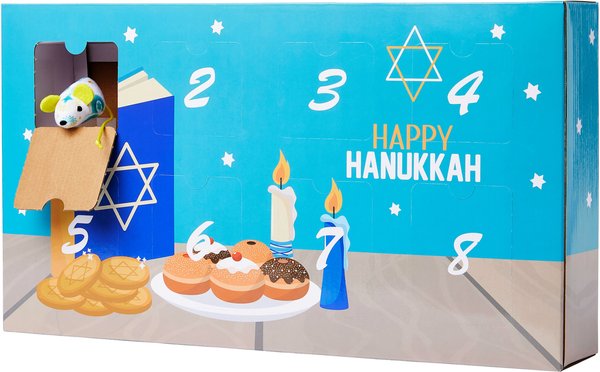 Frisco Holiday 8 Days of Hanukkah Cardboard Calendar with Toys for Cats slide 1 of 5