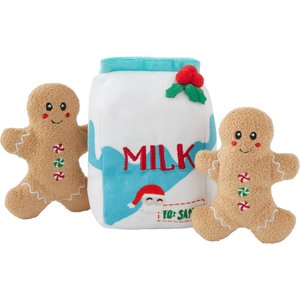 Frisco Holiday Milk & Cookies Plush Cat Toy with Catnip, 3 count