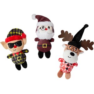 Frisco Holiday Santa's Helpers Plush  Cat Toy With Catnip
