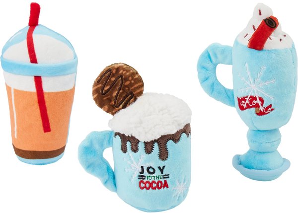 Frisco Winter Drinks Plush Cat Toy with Catnip, 3 count slide 1 of 4