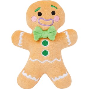 Frisco Holiday Naughty or Nice Gingerbread Man Reversible Plush Cat Toy with Catnip