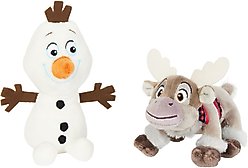 Disney Frozen's Olaf & Sven Plush Cat Toy with Catnip, 2 count