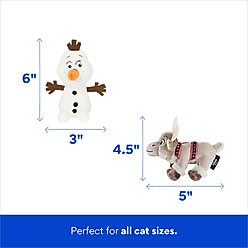 Disney Frozen's Olaf & Sven Plush Cat Toy with Catnip, 2 count slide 2 of 3