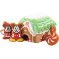 Disney Holiday Mickey & Minnie Mouse Gingerbread House Hide & Seek Puzzle Plush Squeaky Dog Toy, Small/Medium