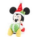 Disney Holiday Minnie Mouse with Gift Plush Squeaky Dog Toy, 2 count