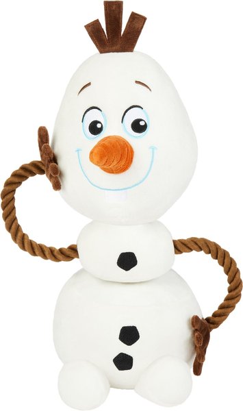 Disney Frozen's Olaf Plush with Rope Squeaky Dog Toy slide 1 of 4