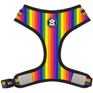 Fresh Pawz Pride Flag Adjustable Mesh Dog Harness, X-Large