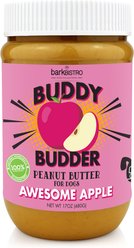 Bark Bistro Company Buddy Budder Awesome Apple Peanut Butter Lickable Dog Treat, 17-oz jar