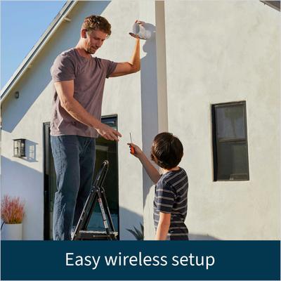 Show full view: Arlo Pro 3 Outdoor Wire-Free HDR Floodlight Pet Camera, White slide 4 of 11