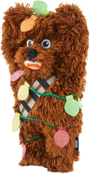 STAR WARS Holiday CHEWBACCA Plush Squeaky Dog Toy slide 1 of 3