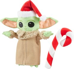 STAR WARS Holiday THE MANDALORIAN GROGU Plush Squeaky Dog Toy