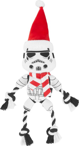 STAR WARS Holiday STORMTROOPER Plush with Rope Squeaky Dog Toy slide 1 of 3