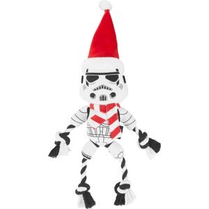STAR WARS Holiday STORMTROOPER Plush with Rope Squeaky Dog Toy