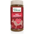 Nature's Logic Beef Crumble Dry Dog & Cat Food Topper, 8-oz bottle