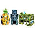 Penn-Plax SpongeBob Combo Aquarium Decor, 3 count