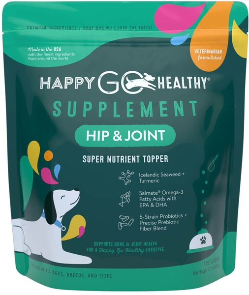 Happy Go Healthy Brilliant Bites Hip & Joint Supplement for Large Dogs, 120 Scoops slide 1 of 3