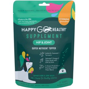 Happy Go Healthy Hip & Joint Mini Breed Dog Supplement, 21 Scoops