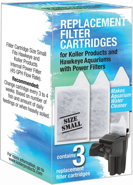Koller Products KC10 Aquarium Replacement Filter Cartridges, 3 count slide 1 of 4