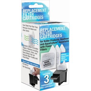 Koller Products KC05 Aquarium Replacement Filter Cartridges, 3 count