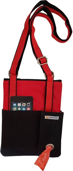 Goin' In Style! Dog Walker Bag, Red, 8" x 10" slide 1 of 2